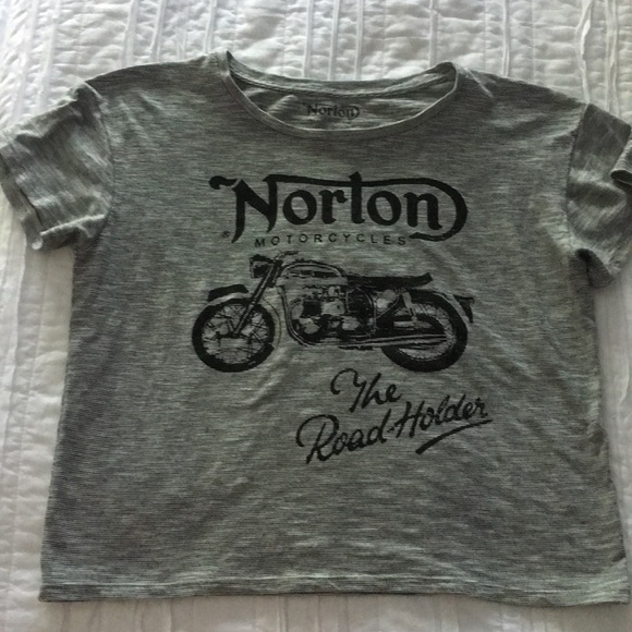 Lucky Brand Norton Cropped Tee Shirt - Picture 1 of 2